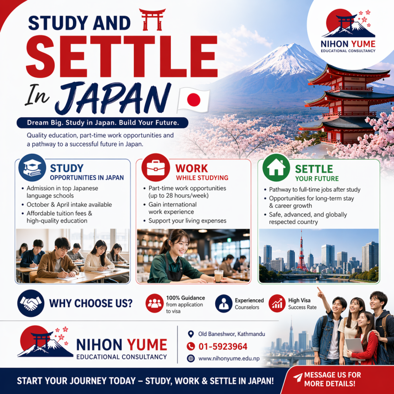 Study And Settle In Japan